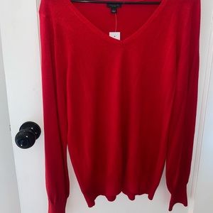 Red Ann Taylor sweater (L) - NWTs!!